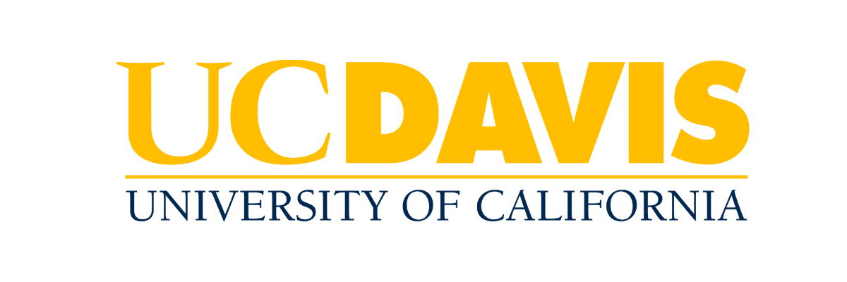 UC Davis Logo with yellow and blue text